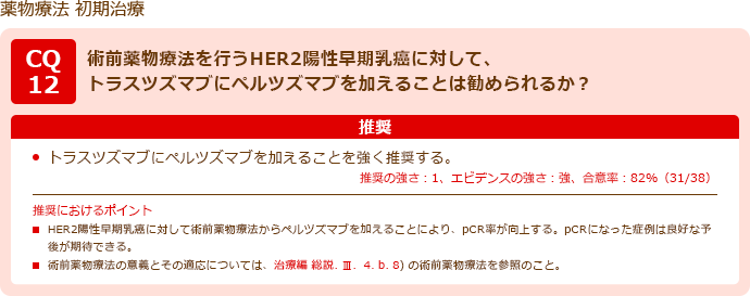 乳がんの診療ガイドライン(術前療法) | 術前療法 | 術前療法